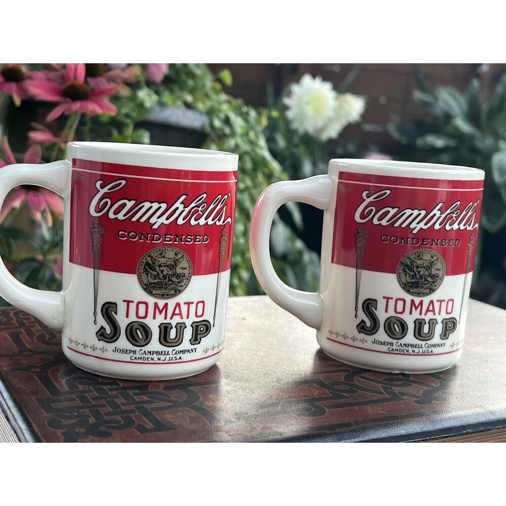 1968 Vintage 1st Edition Campbell’s Tomato Soup Mugs USA Joseph Campbell Company